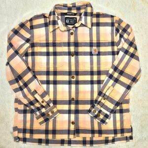 Carhartt Womens Medium Casual Plaid Shirt